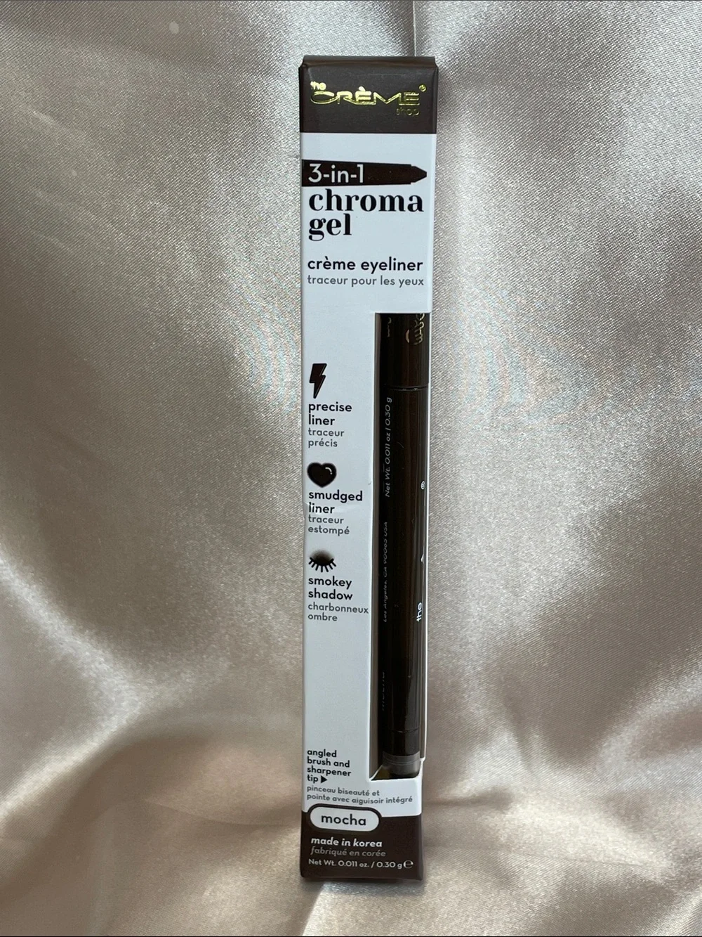The Crème Shop 3 In 1 Chroma Gel Creme Eyeliner in Mocha - NIB